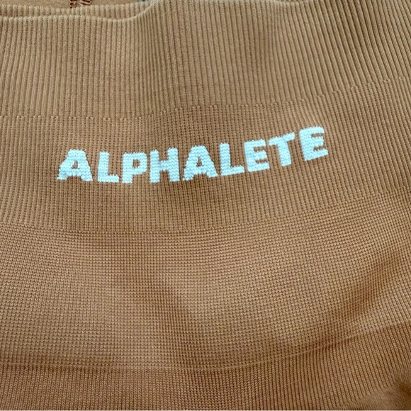Alphalete Amplify Seamless Leggings Madarin Size Large Butt Scrunch - Picture 5 of 9